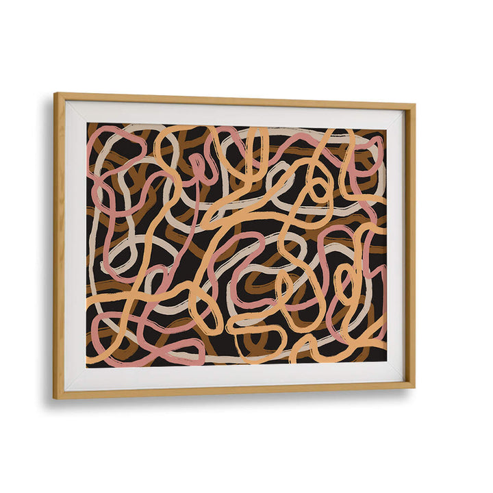 TANGLED COLORFUL LINES , ABSTRACT PAINTINGS