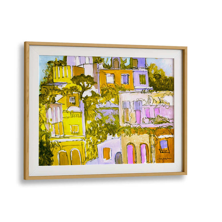 VIBRANT ROOFTOPS , LANDSCAPE PAINTINGS