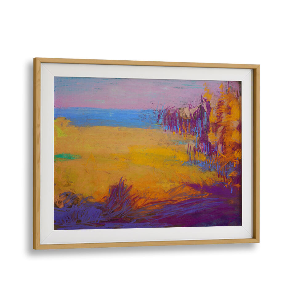 VIBRANT SUNSET FIELDS , LANDSCAPE PAINTINGS