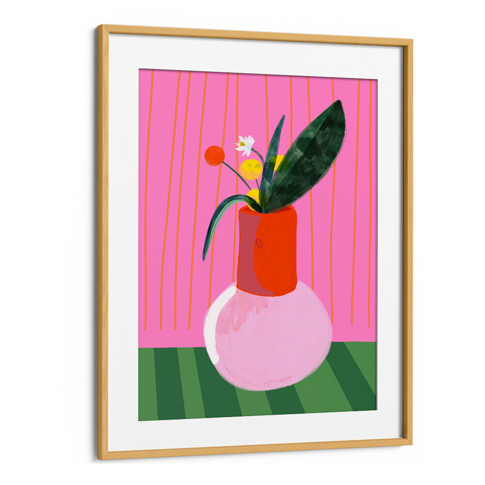 VIBRANT VASE DISPLAY , FLORAL FLOWER PAINTINGS