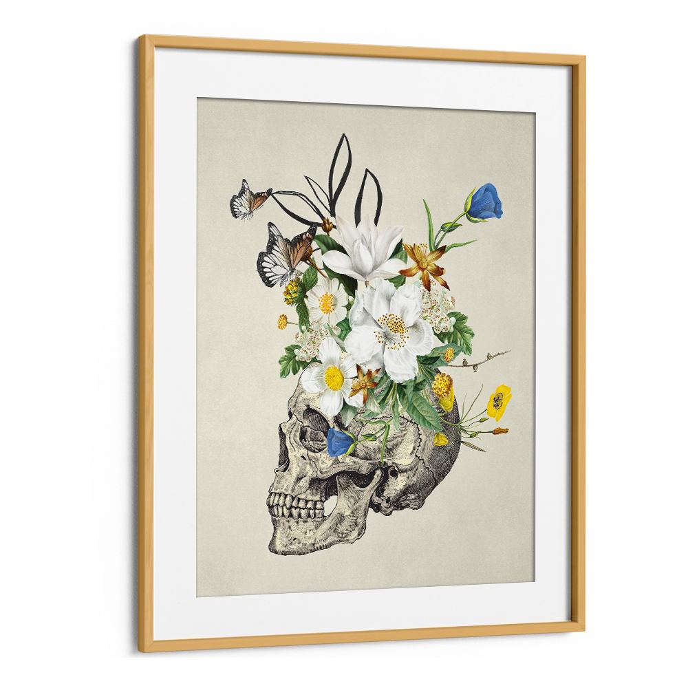 VINTAGE FLORAL SKULL