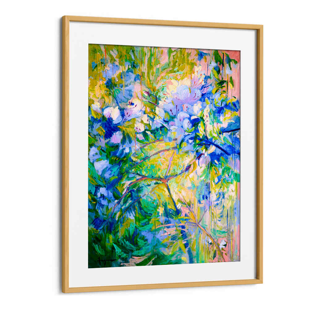VIVID COLORS AND DELICATE PETALS II  , ABSTRACT PAINTINGS