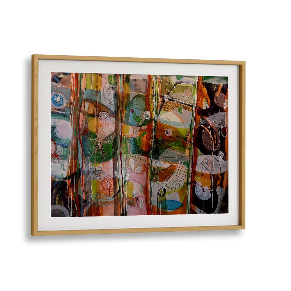 VIBRANT WHIMSY, ABSTRACT PAINTINGS showcase colorful acrylic art that enhances modern home decor. Perfect for any space!