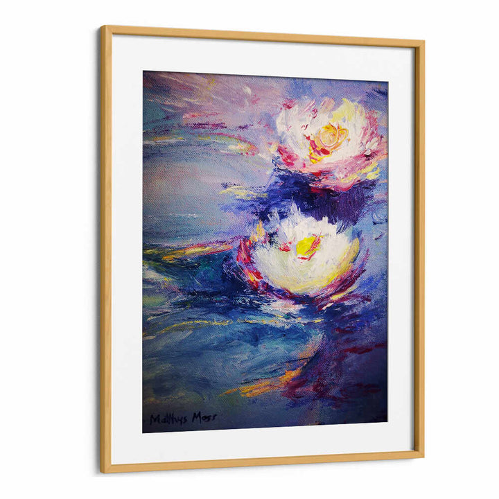 WATER LILIES , FLORAL FLOWER PAINTINGS