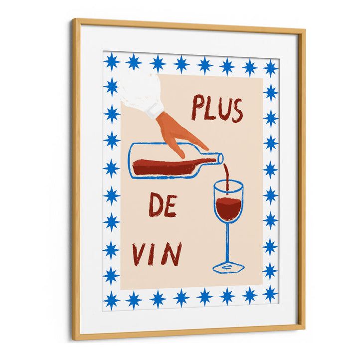 WINE POUR DELIGHT , BAR art print by Oakwood Mount showing wine poured into a glass.