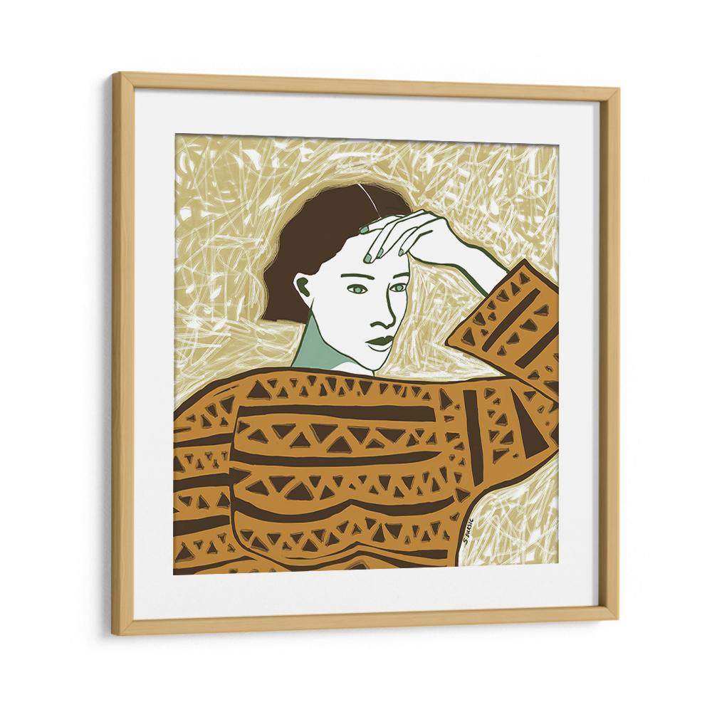 WOMAN WITH PENSIVE GAZE