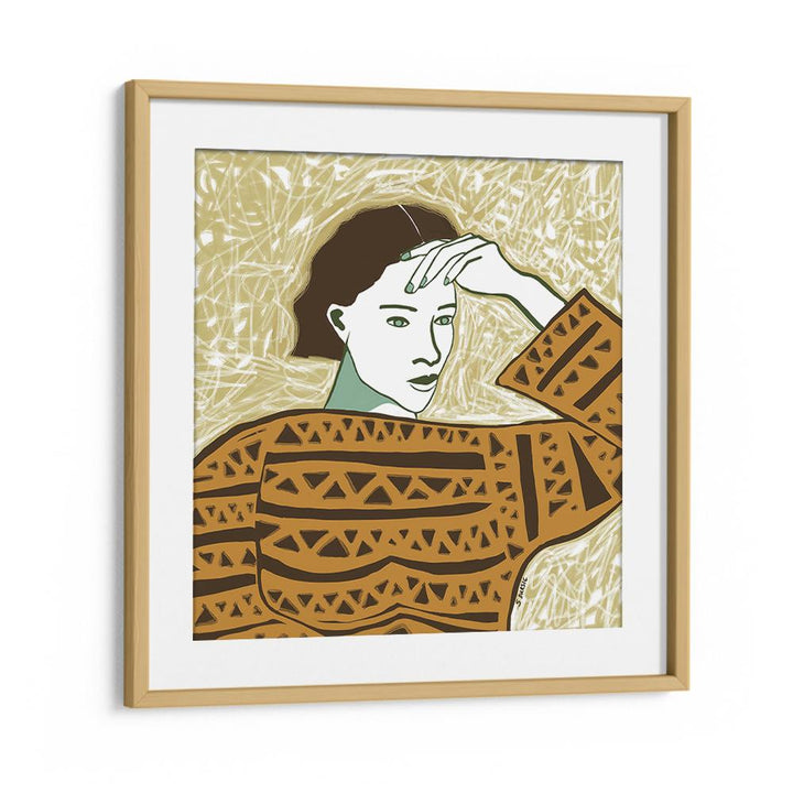 WOMAN WITH PENSIVE GAZE