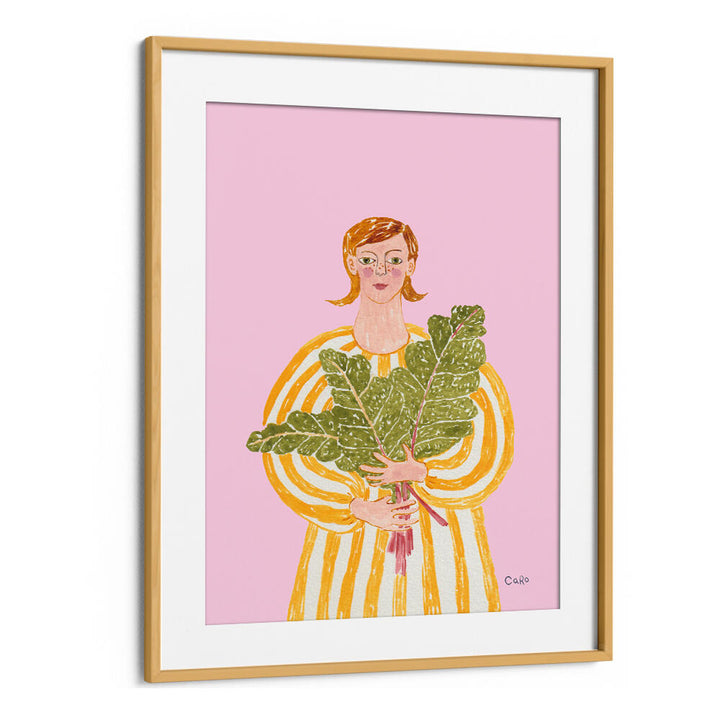 WOMAN WITH MANGOLD , PORTRAITS & FIGURATIVE ILLUSTRATIONS