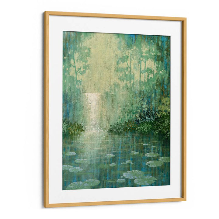 Serene WATERLILY POND, LANDSCAPE PAINTINGS, enhancing any space with tranquil beauty and vibrant waterlilies.