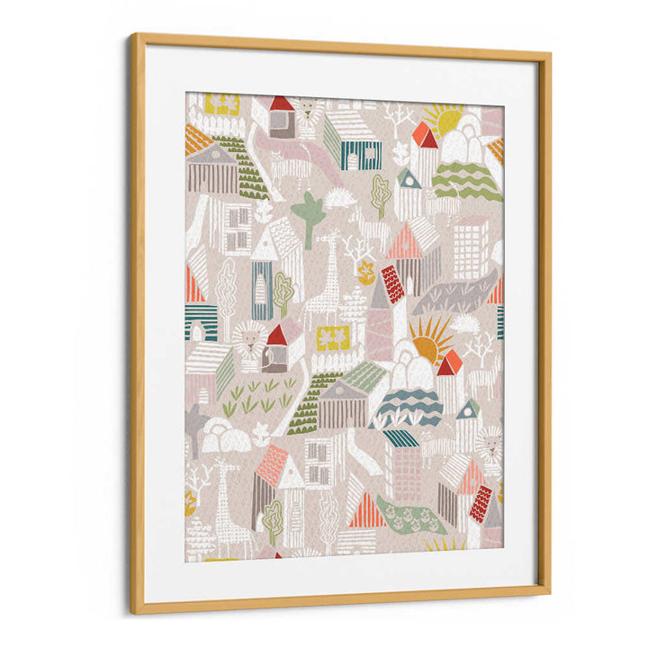 Whimsical ANIMALS HIDING, KIDS ROOM PAINTINGS create a magical atmosphere for your child's room with enchanting art.