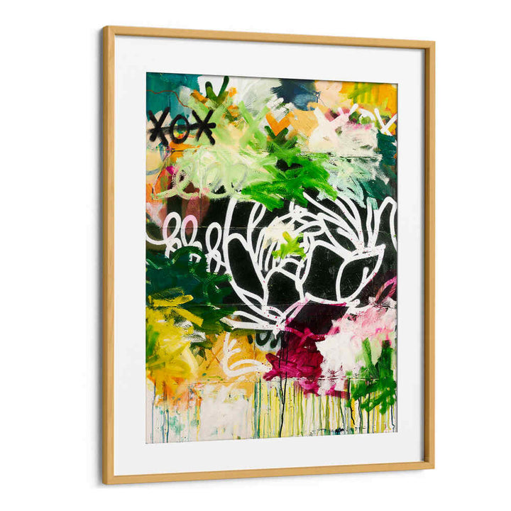 XO GREEN FLOWER , ABSTRACT PAINTINGS
