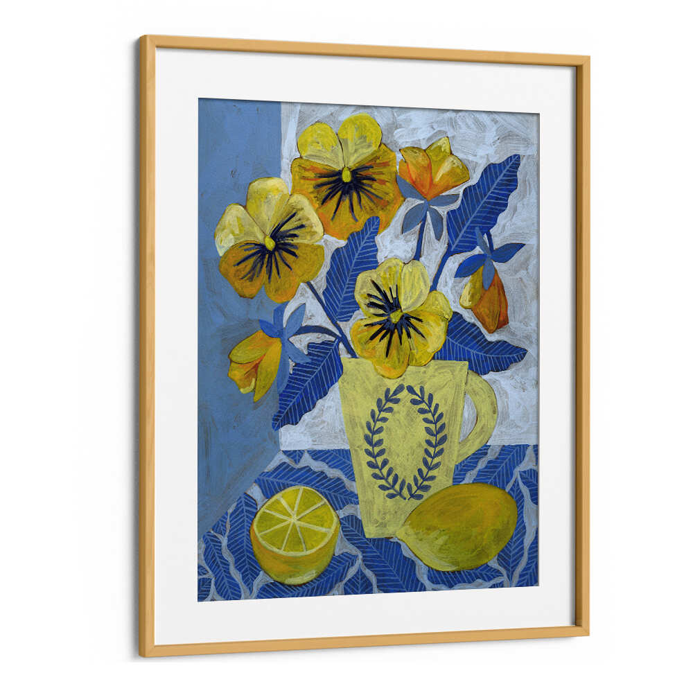 YELLOW PANSIES AND LEMONS