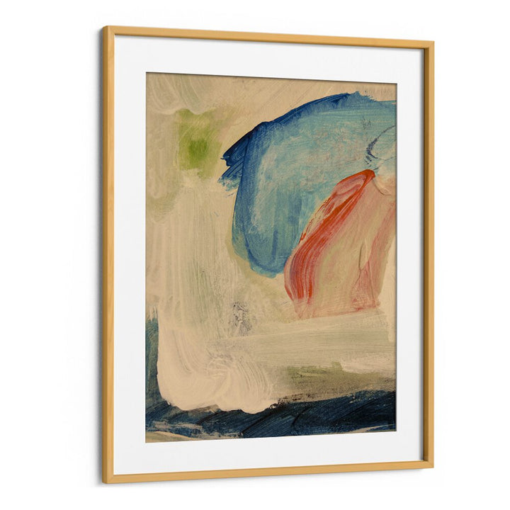 Framed GENTLE BRUSHSTROKES, ABSTRACT PAINTINGS featuring soft colors, perfect for elegant home decor.