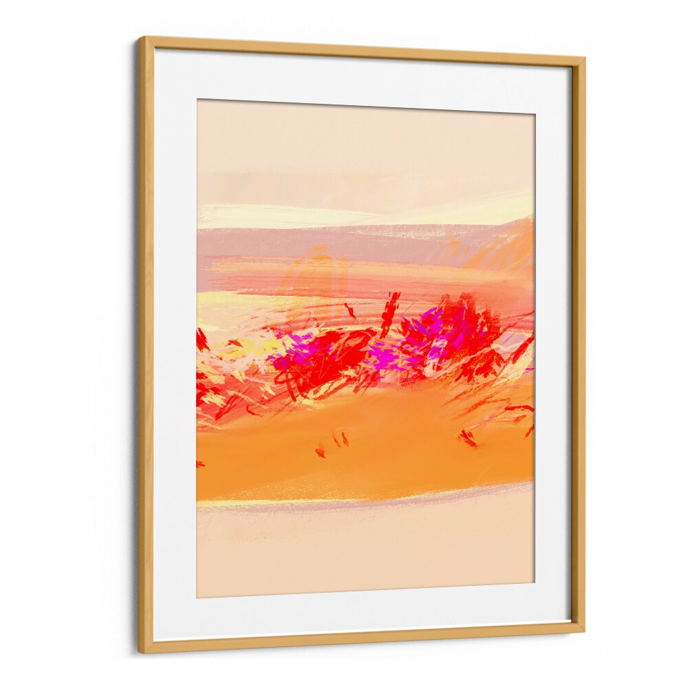 Vibrant TORRID DAY III, ABSTRACT PAINTINGS showcasing bold colors in a modern frame, perfect for any decor style.
