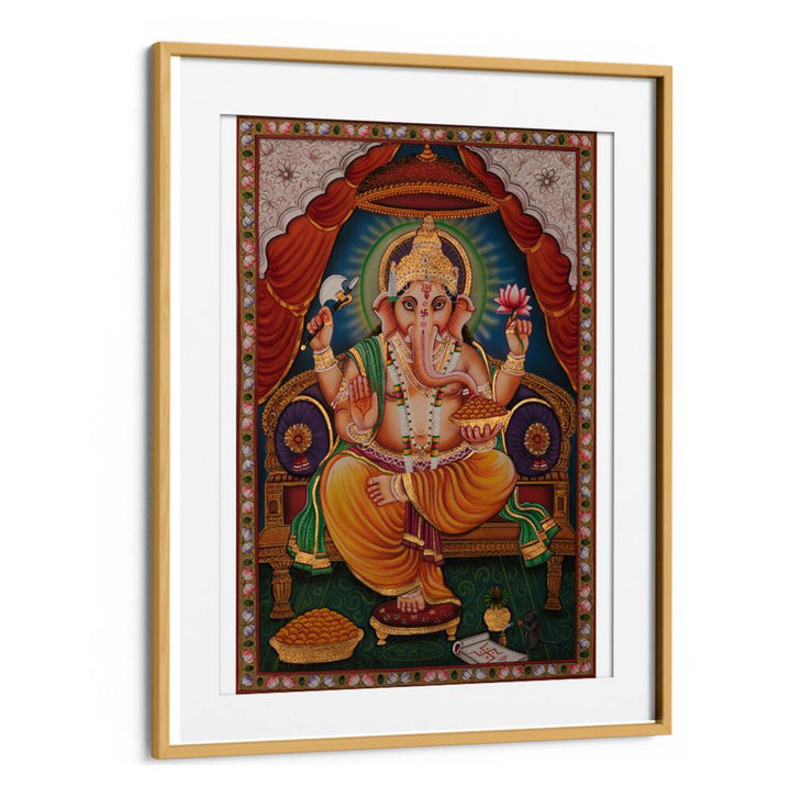 SHRI GANESHA II , INDIAN ART PAINTINGS