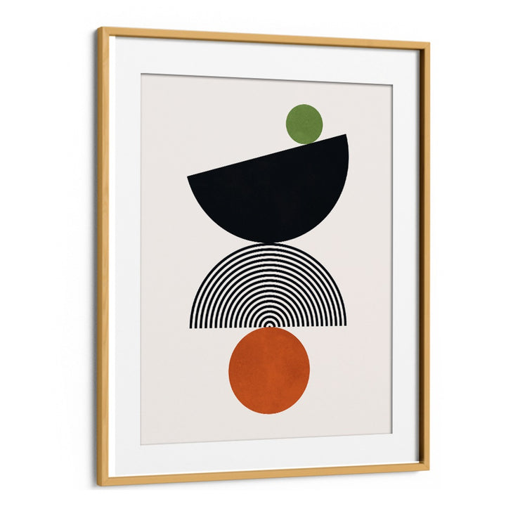 Stylish BALANCE III, GEOMETRIC ART PRINTS featuring vibrant circles and lines for enhanced mindfulness and focus.