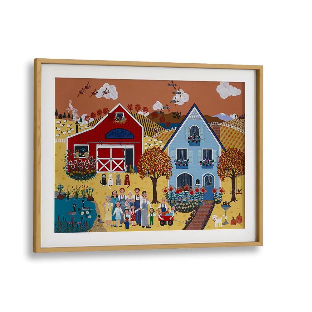 Charming FALL, KIDS ROOM PAINTINGS showcasing a vibrant autumn scene, perfect for transforming your child's space.