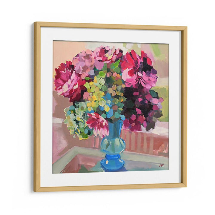 Vibrant SOUTH CAROLINA, FLORAL FLOWER PAINTINGS showcasing colorful blooms in a stylish vase perfect for any decor.