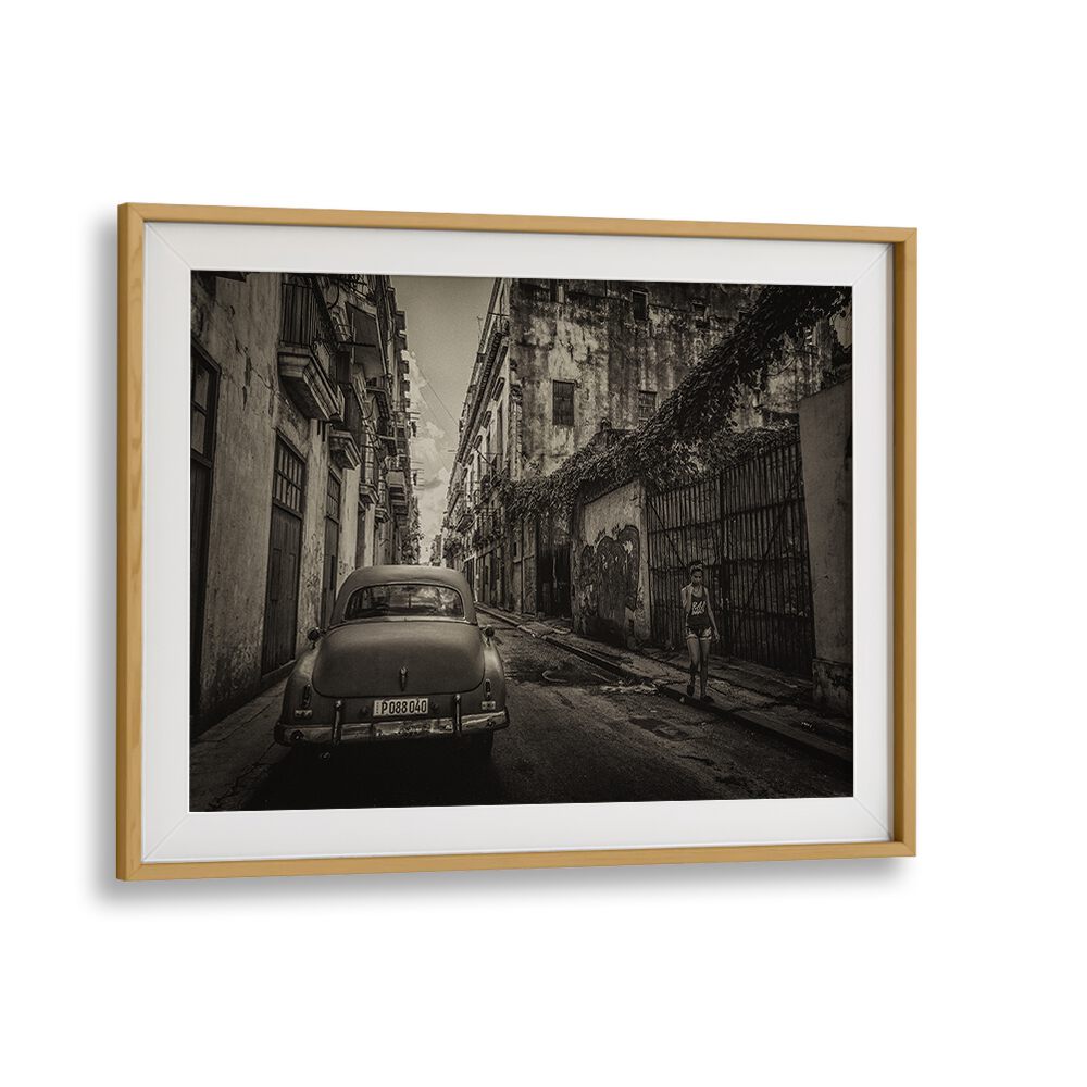 Capture urban life with HABANA STREET II, PHOTOGRAPHY PRINTS, showcasing the charm of vibrant city streets.