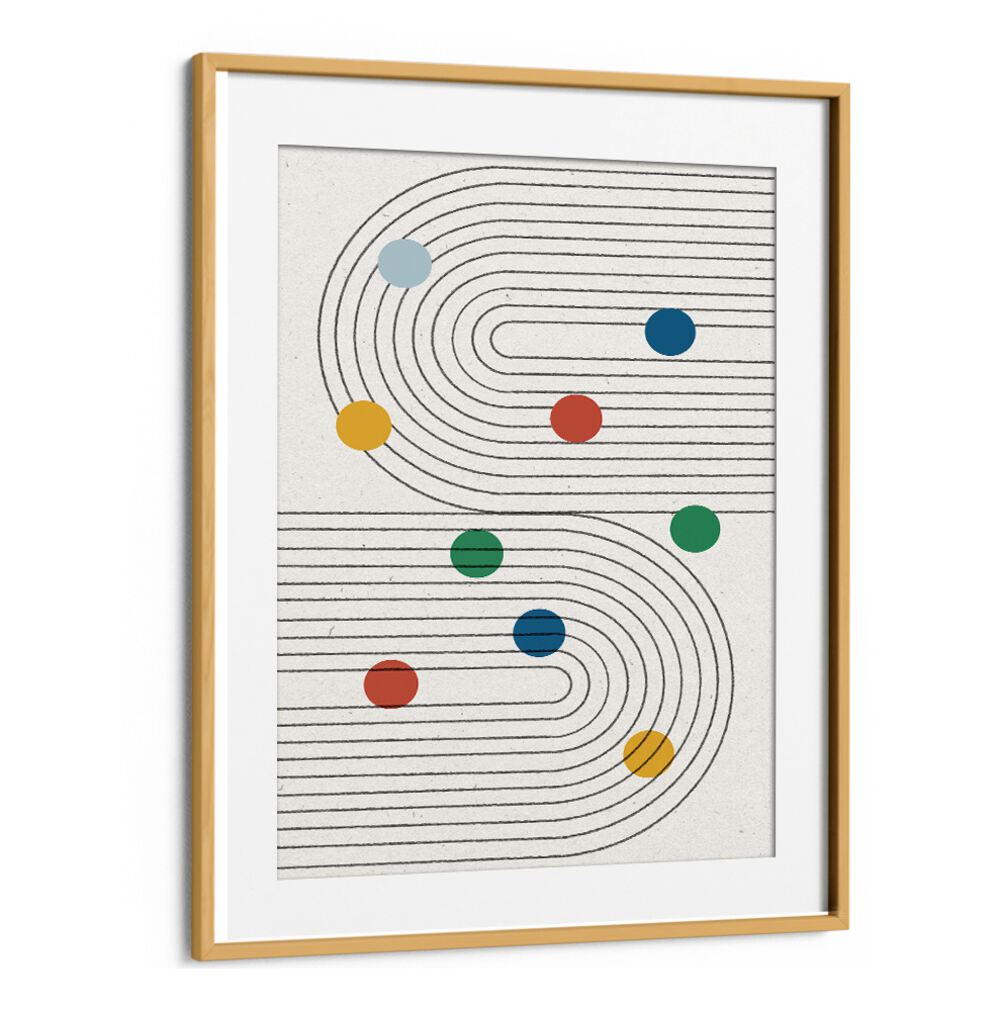 RETRO DOTS BALANCE , ABSTRACT PAINTINGS