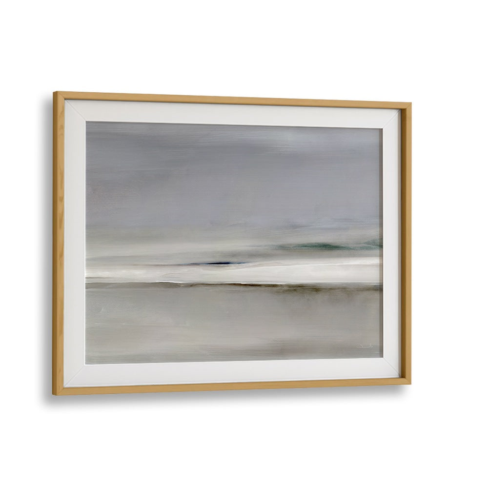 HORIZON II, ABSTRACT PAINTINGS blends soothing colors in a modern frame, perfect for enhancing your space.