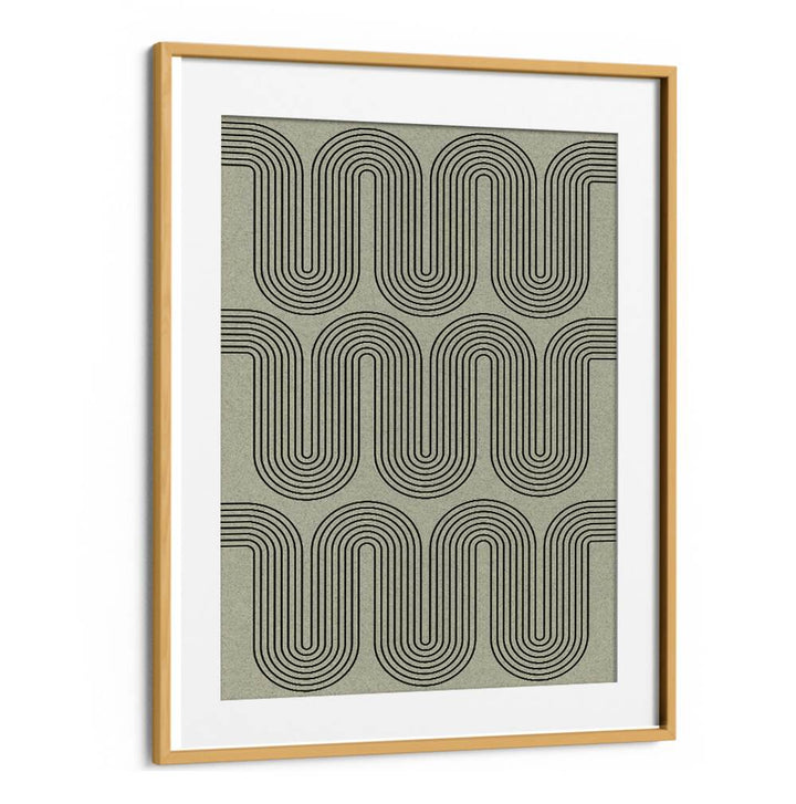 Stylish MODERN WAVES NO.II, GEOMETRIC ART PRINTS, showcasing vibrant lines, perfect for enhancing any creative space.