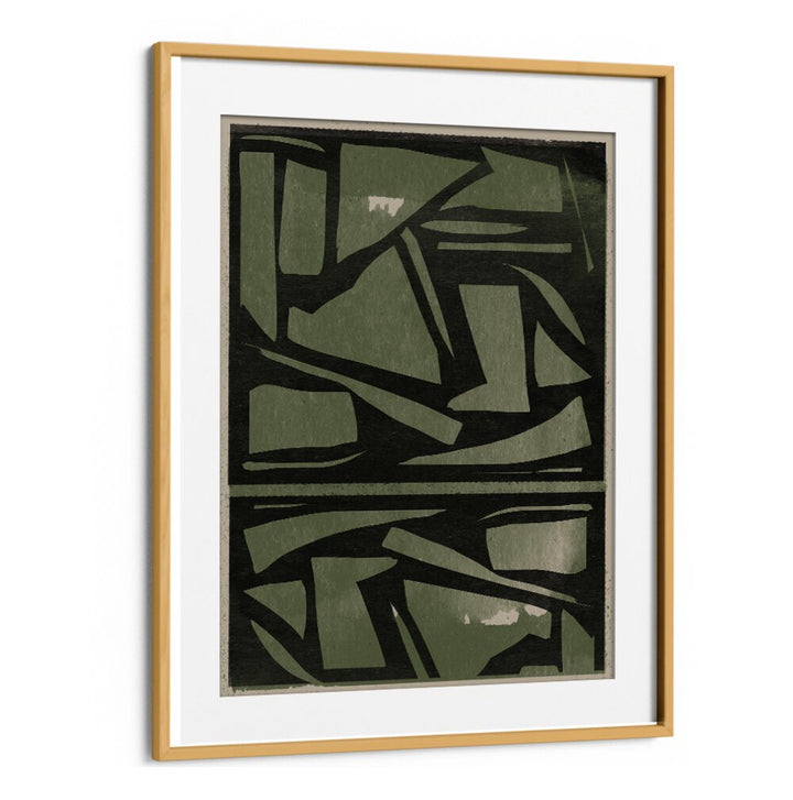 Exquisite GREEN AND BLACK PAPER CUT, ABSTRACT PAINTINGS showcasing modern aesthetics for elegant home decor.