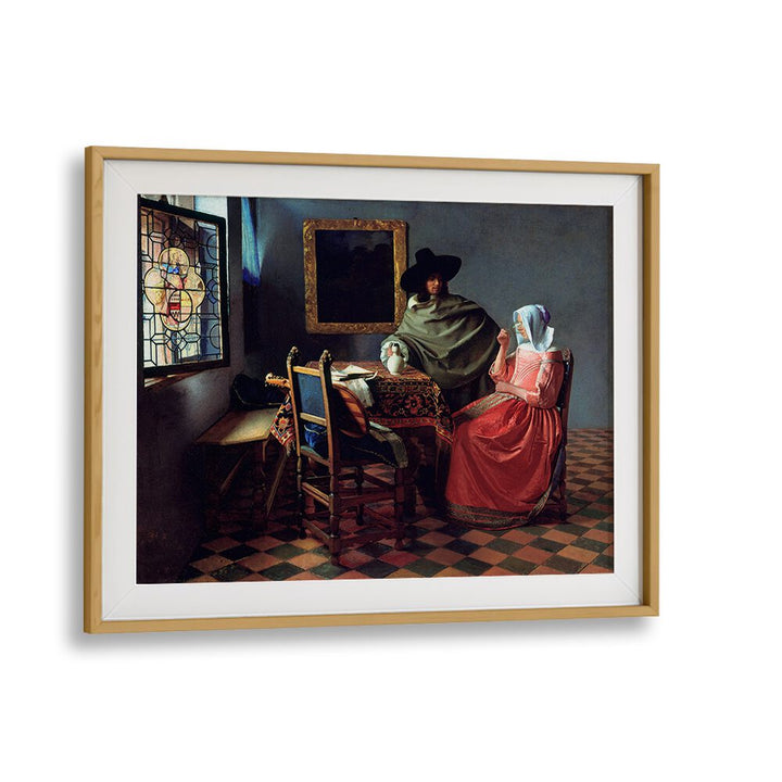 THE WINE GLASS (CA. 1658 –1660) BY JOHANNES VERMEER, VINTAGE PAINTINGS