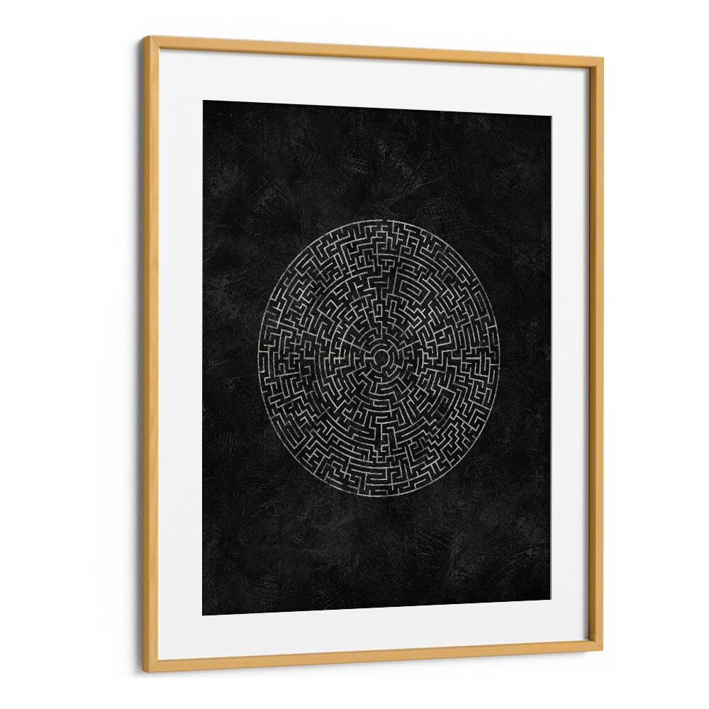 Stylish CIRCULAR JOURNEY MAZE, GEOMETRIC ART PRINTS enhancing modern spaces with intricate design. Perfect for art lovers.