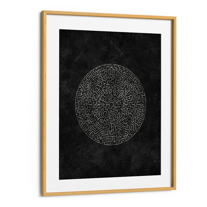 Stylish CIRCULAR JOURNEY MAZE, GEOMETRIC ART PRINTS enhancing modern spaces with intricate design. Perfect for art lovers.