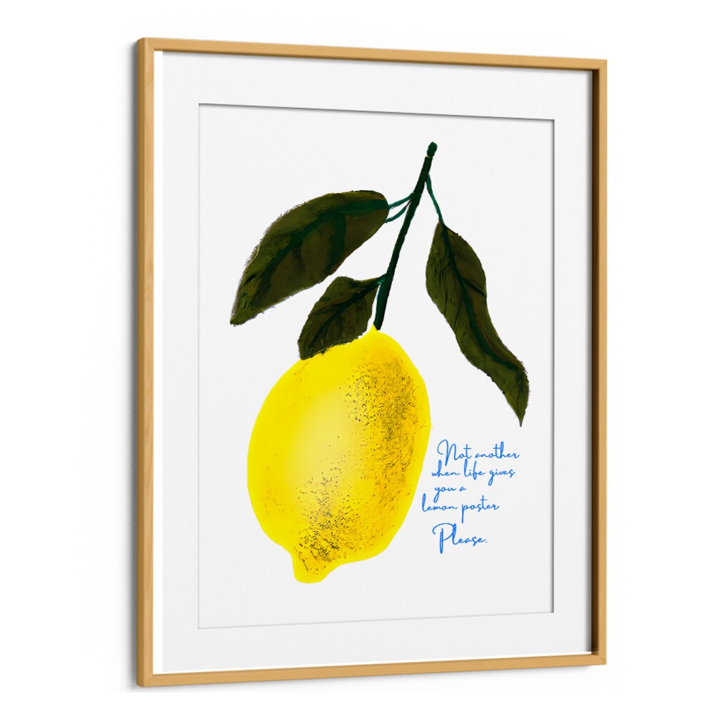 NOT ANTOHER LEMON , KITCHEN POSTERS with bright lemon and playful text, adding bold style from Oakwood Mount.