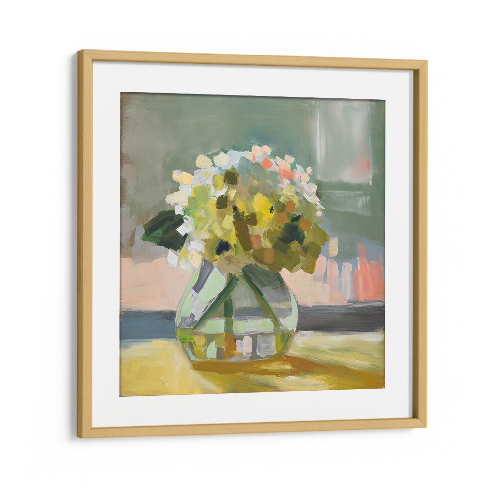 Bright floral artwork in a vase, perfect for enhancing your culinary space with CARRIAGE HOUSE V, KITCHEN POSTERS.