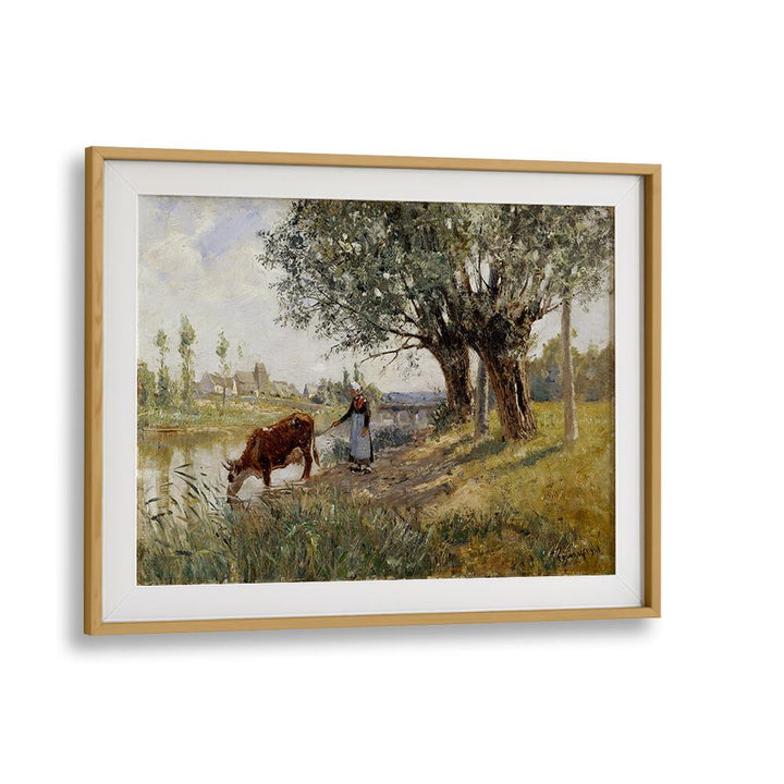 COUNTRYSIDE NEAR GREZ-SUR-LOING (1889) , VINTAGE PAINTINGS