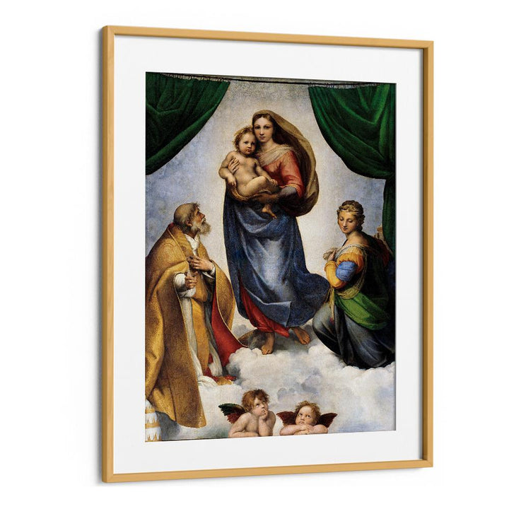 THE SISTINE MADONNA (1512) BY RAPHAEL RAFFAELLO , VINTAGE PAINTINGS