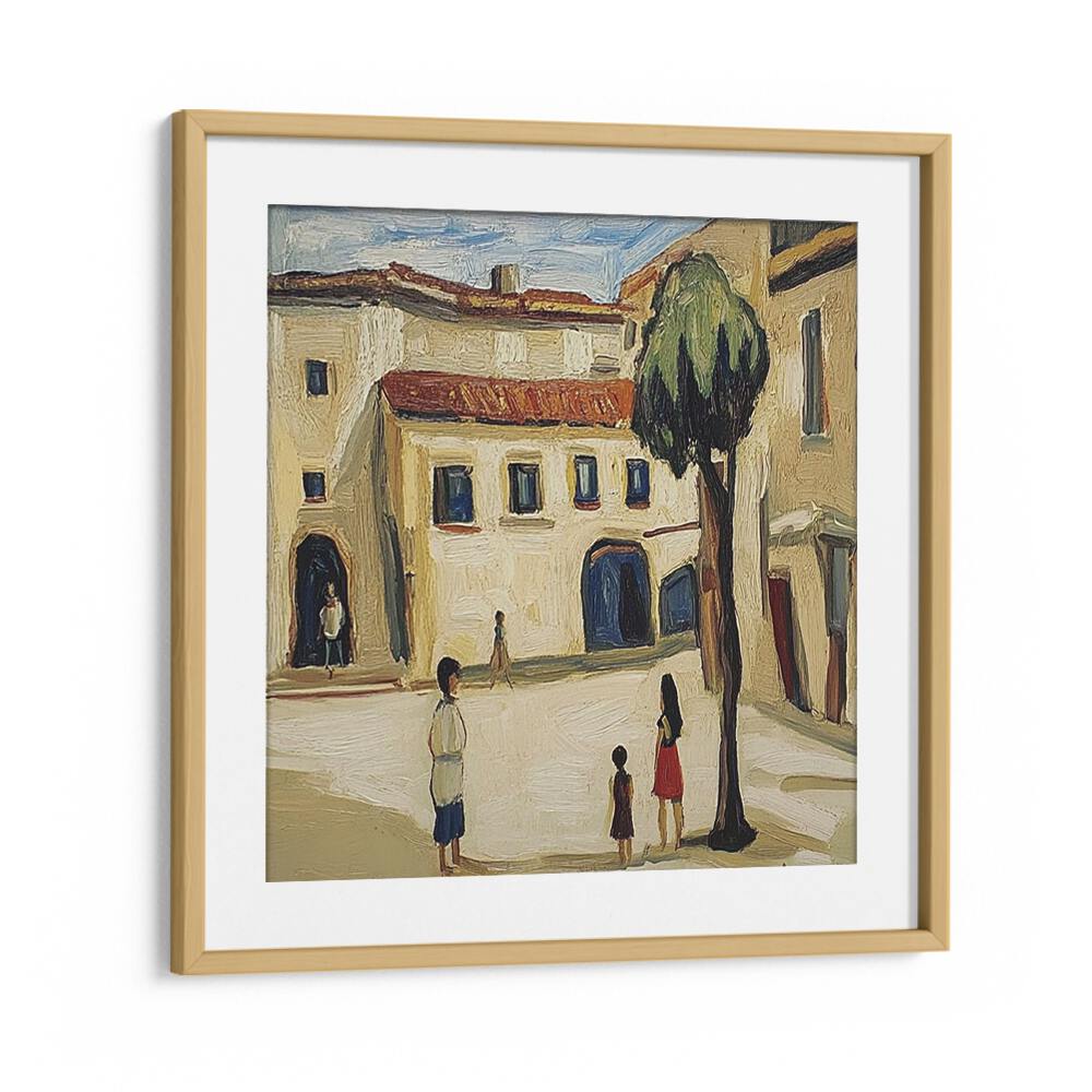 Vibrant STREET SCENE V artwork captures urban life, enhancing any space with style and creativity. Perfect for modern decor.