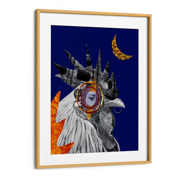 Colorful ROOSTER, SURREAL ART PRINTS featuring unique design, perfect for enhancing your kitchen’s artistic vibe.