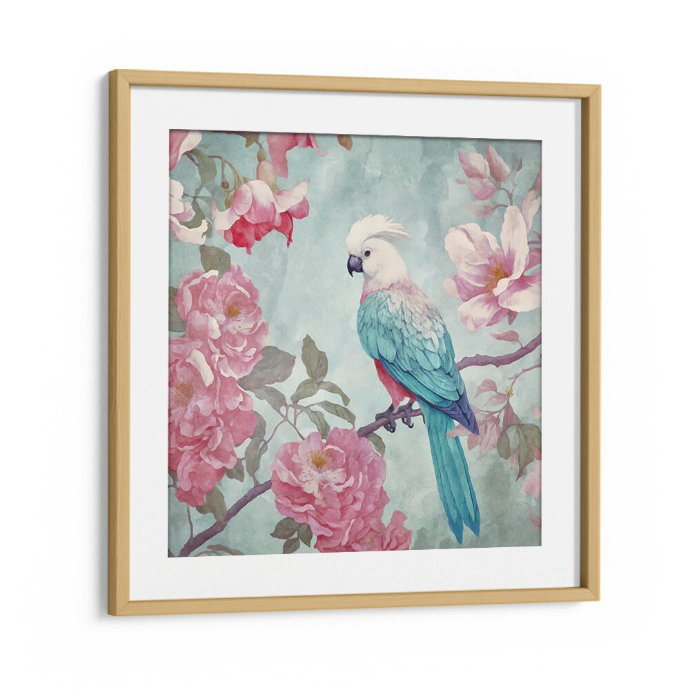 SAKURA SPRING BIRD II BY ANDREA HAASE , WILDLIFE POSTERS, WILDLIFE PAINTINGS