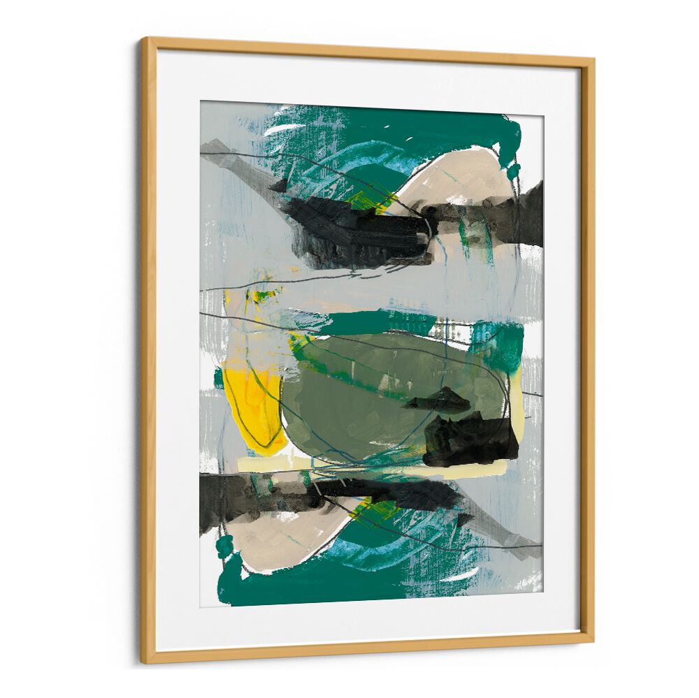 Brighten your decor with the CONTEMPORARY GREEN I, ABSTRACT PAINTINGS featuring vibrant hues and intricate designs.