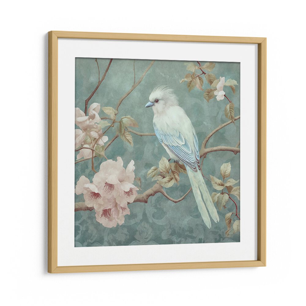 CHINOISERIE BIRD SPRING VIBES V BY ANDREA HAASE , WILDLIFE POSTERS, WILDLIFE PAINTINGS