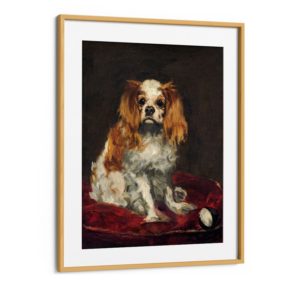 A KING CHARLES SPANIEL (1866) BY EDOUARD MANET , VINTAGE PAINTINGS