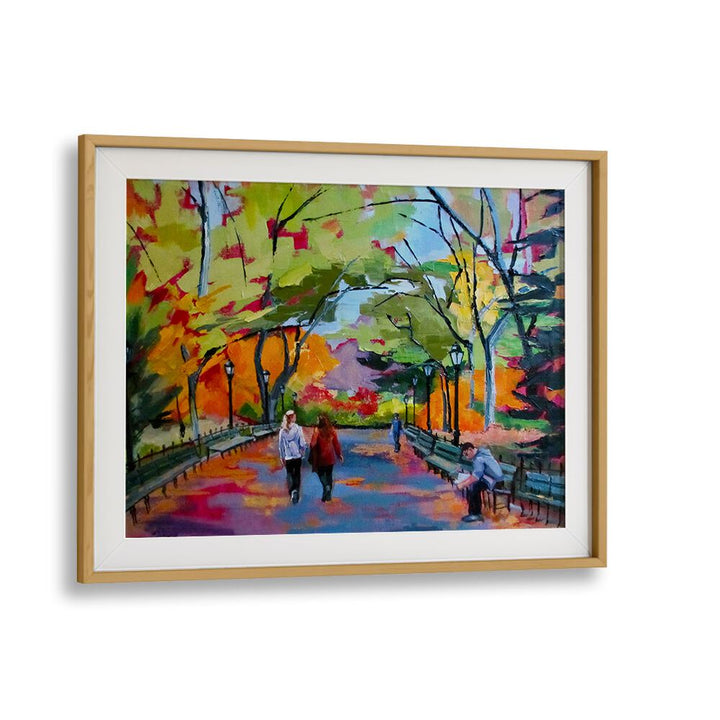 CENTRAL PARK WALK , LANDSCAPE PAINTINGS