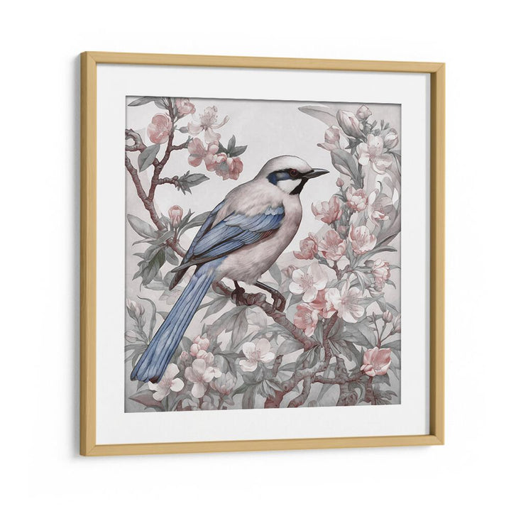 CHINOISERIE BIRD SPRING VIBES I BY ANDREA HAASE , WILDLIFE POSTERS, WILDLIFE PAINTINGS