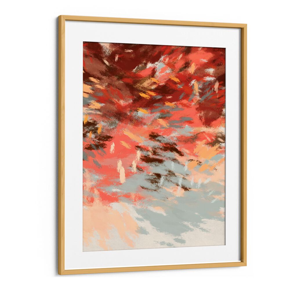 Vibrant hues and patterns characterize AUTUMN SHADOWS III, ABSTRACT PAINTINGS, capturing fall's enchanting beauty.
