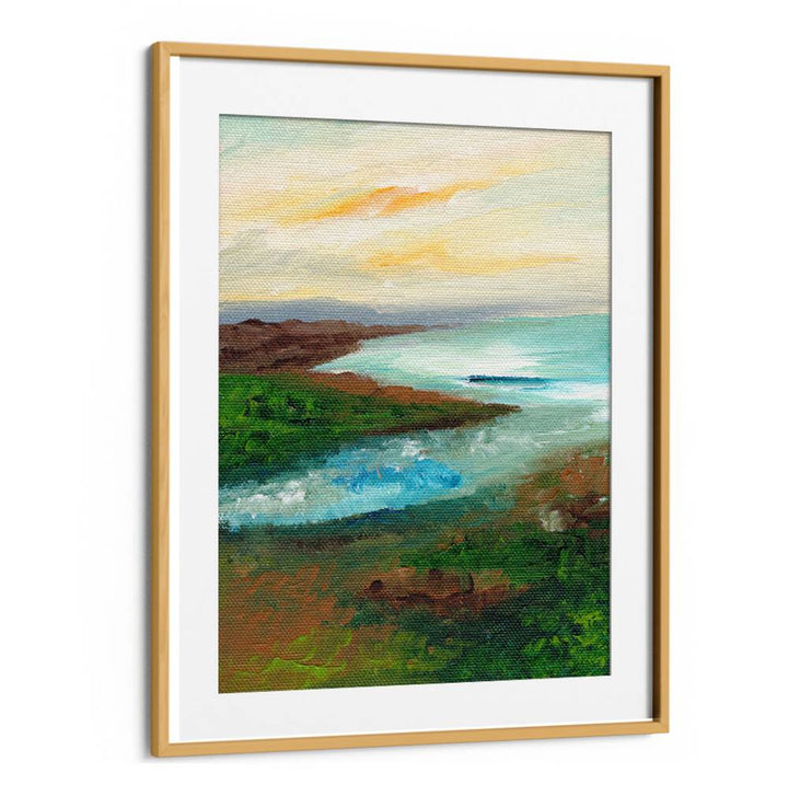 COASTAL SCAPE , LANDSCAPE PAINTINGS