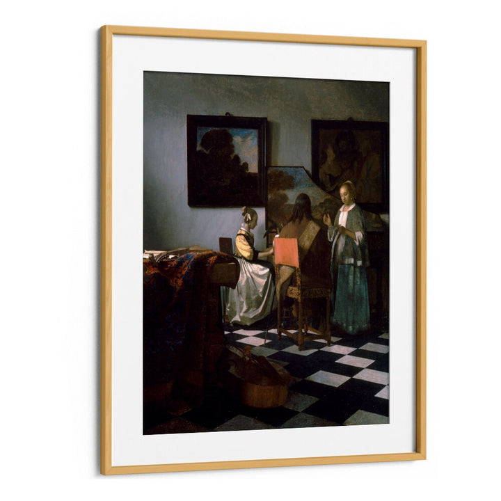 THE CONCERT (1664) FAMOUS PAINTING BY JOHANNES VERMEER, VINTAGE PAINTINGS