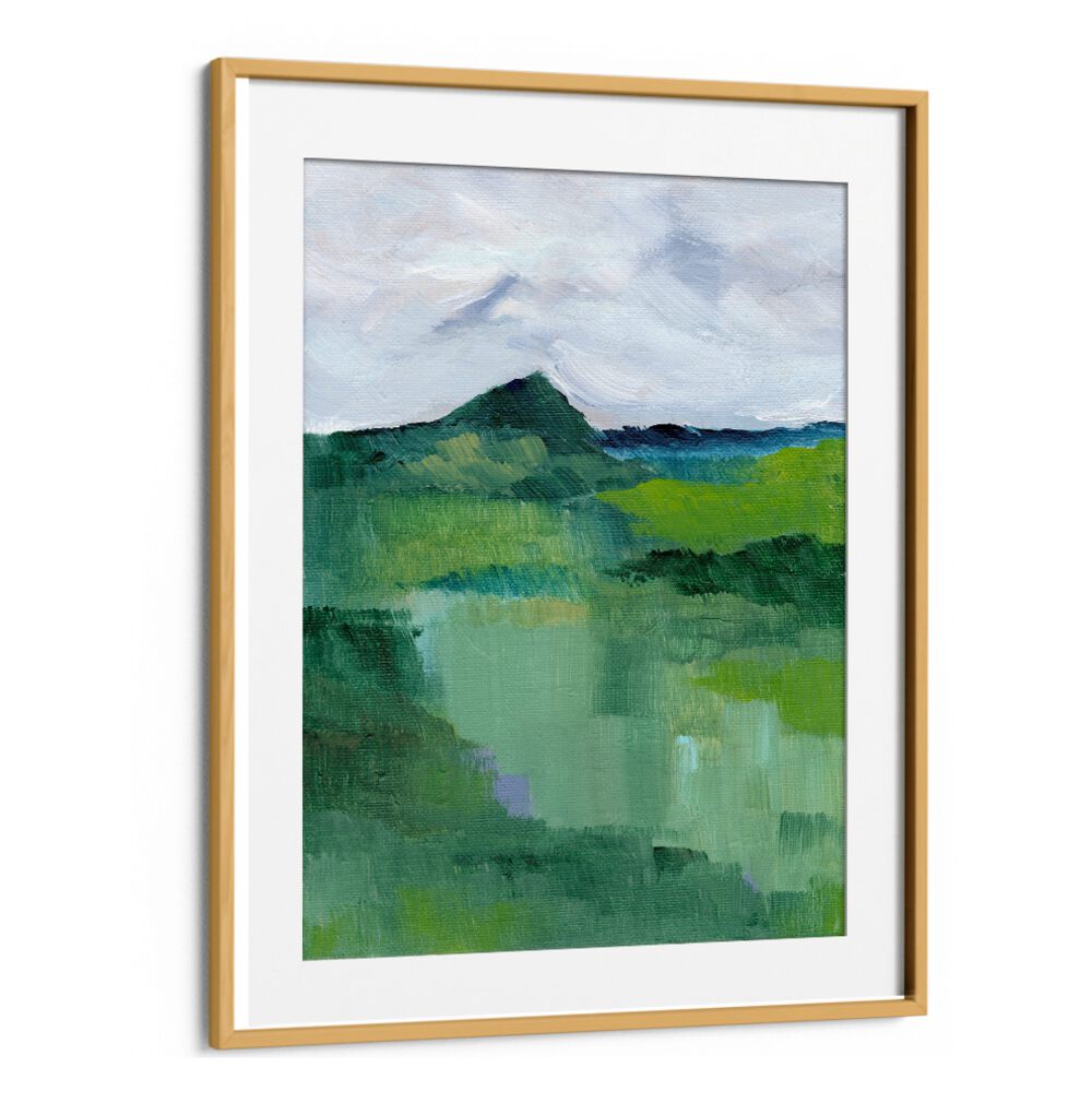 GREEN LANDSCAPE III , LANDSCAPE PAINTINGS
