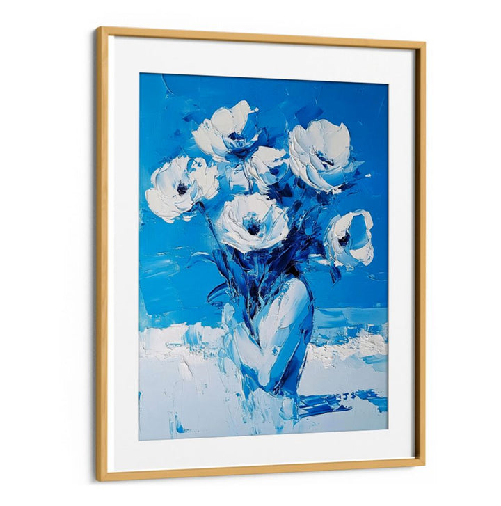 Stunning BLUE FLOWERS artwork adds elegance and charm to your space, perfect for home decor or gifting.