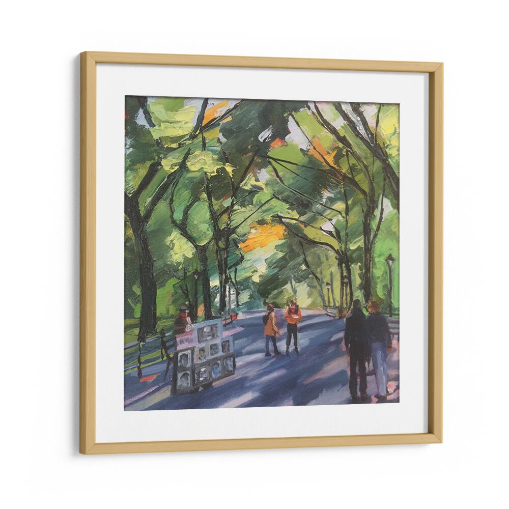 CENTRAL PARK COUPLE , LANDSCAPE PAINTINGS