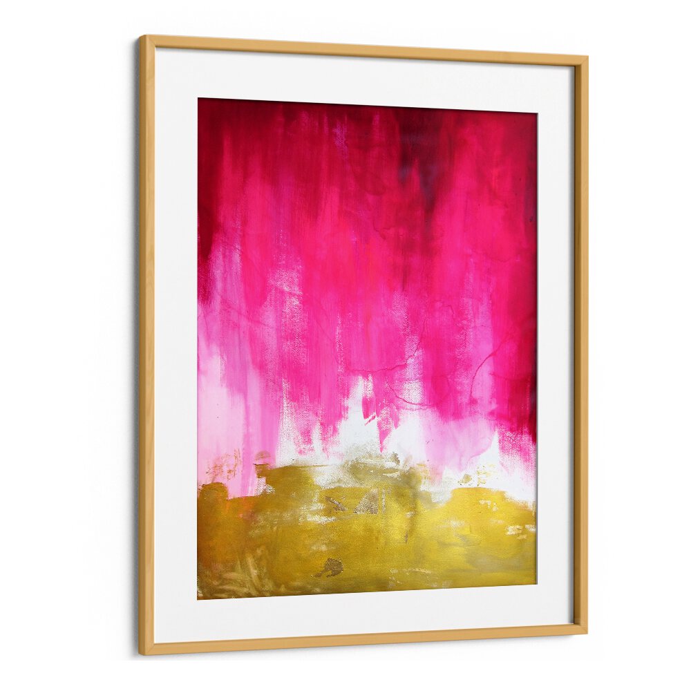 PINK AND GOLD ABSTRACT , ABSTRACT PAINTINGS