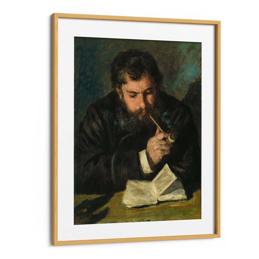 CLAUDE MONET (1872) BY PIERRE-AUGUSTE RENOIR , VINTAGE PAINTINGS